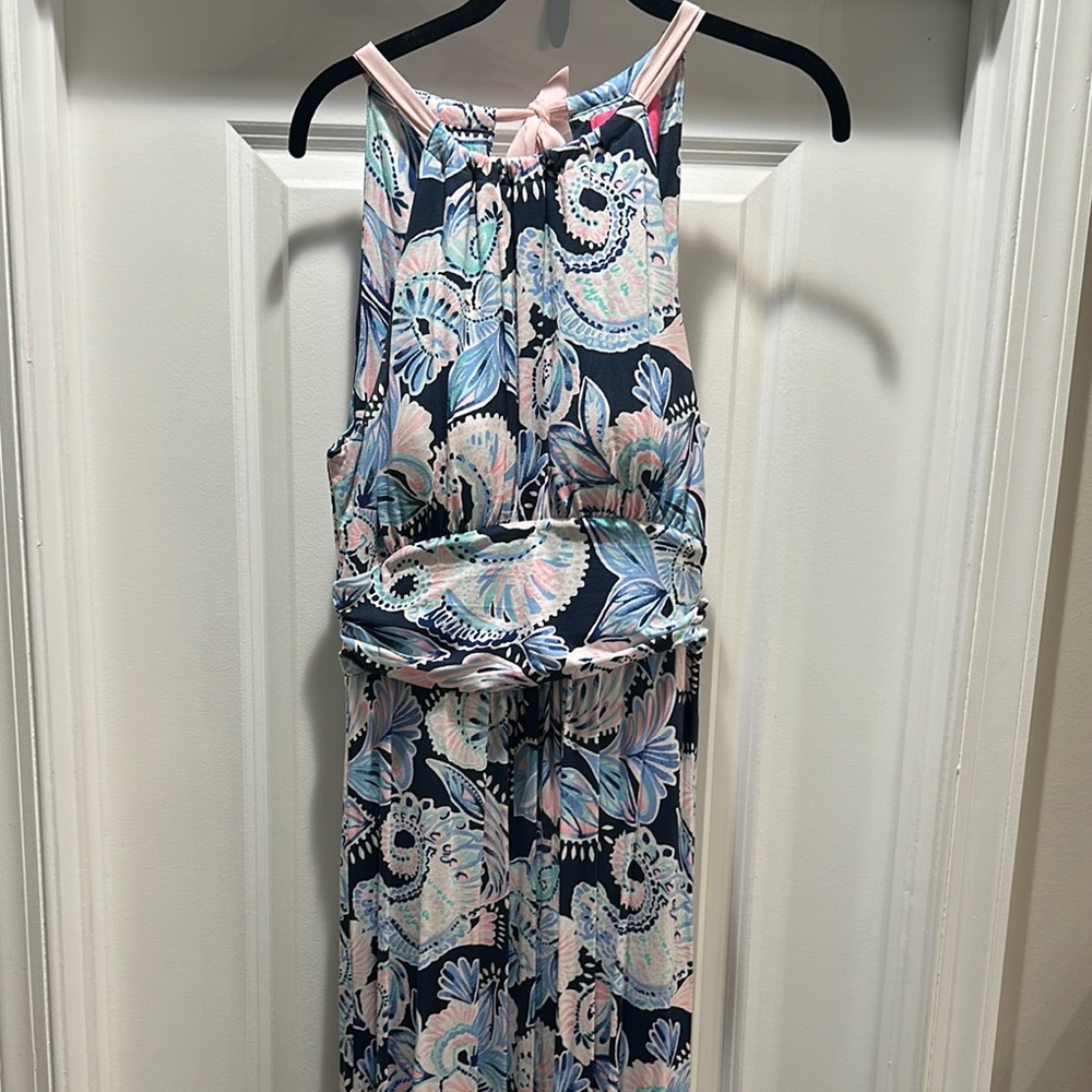 Lilly Pulitzer Multicolor Patterned halter maxi dress